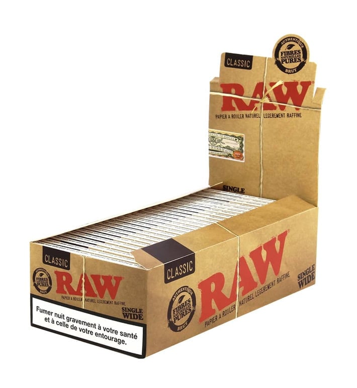JUST-CLICK - RAW Pack du fumeur – Slim + filtres pré-roulés (24 pcs/boite)