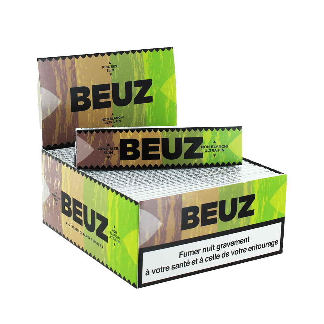JUST-CLICK - BEUZ – Feuille à rouler slim brown (50pcs/bte)