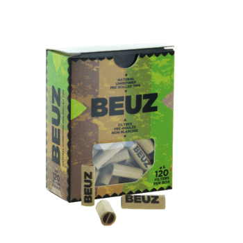 Filtres Carton pré-roulés Beuz Brown (120 filtres/boite)