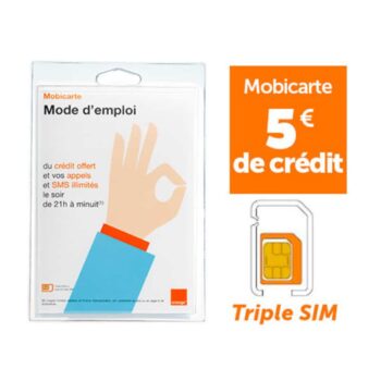 CARTE SIM MOBICARTE ORANGE (10 pcs / Lot)