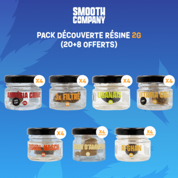 SMOOTH COMPANY – PACK DÉCOUVERTE RÉSINE 2G (20+8 OFFERTS)