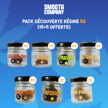 SMOOTH COMPANY – PACK DÉCOUVERTE RÉSINE 5G (15+5 OFFERTS)