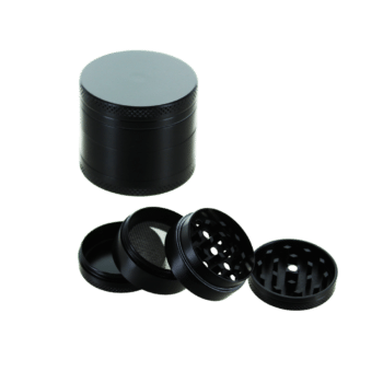 Grinder Alu 40mm Noir 4 parties (6pcs/bte)