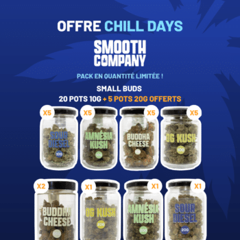 SMOOTH COMPANY - 15 POTS 10G + 15 POTS 2G OFFERTS