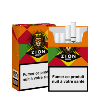 ZION - Cartouche Cigarettes CBD 20 pré-rolls (10pcs/cart) - Amnésia