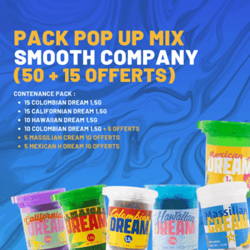 SMOOTH COMPANY - PACK POP UP FLEURS 1,5G & RESINES 1G (50+ 15 OFFERTS)