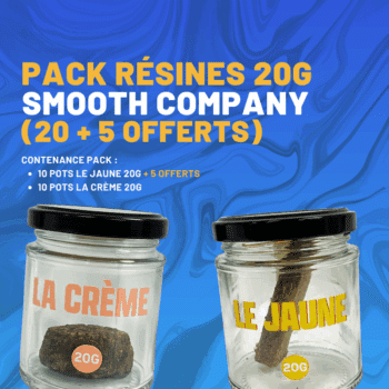 SMOOTH COMPANY - PACK RÉSINE LA CRÈME + LE JAUNE (20+5 OFFERTS)