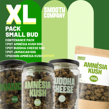 SMOOTH COMPANY - PACK XL SMALL BUD (3 POTS 50G+1 POCHON 100G OFFERTS)