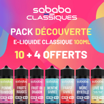 SABABA - PACK DECOUVERTE ELIQUIDE CLASSIQUE 100 ML ( 10 + 4 OFFERTS )