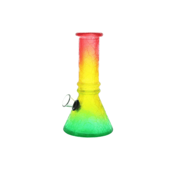 Bang Verre Couleur Rasta 15cm