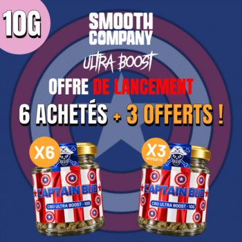 SMOOTH COMPANY - PACK DE LANCEMENT CAPTAIN BUD 10G ( 6 + 3 OFFERTS )
